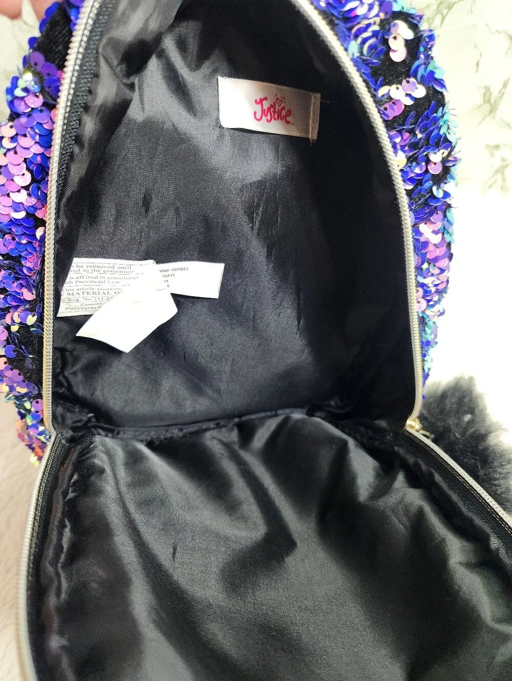 Justice Sequin/Monogramm 